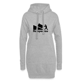 rampensau - Hoodie-Kleid - Grau meliert - Vorne