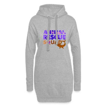 Rescue Animals Refuge pour animaux - Sweat-shirt à capuche long Femme - gris chiné - Devant