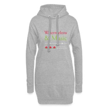 Lustiges Zitat Watermelons Summer Tropical Fruits - Hoodie-Kleid - Grau meliert - Vorne