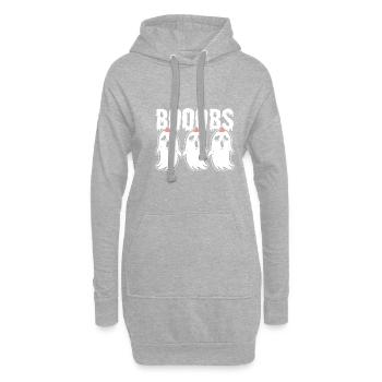 Boooobs Lakatationsberater Gift - Hoodie-Kleid - Grau meliert - Vorne