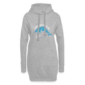 Sea Animal Ironic Zitat Cute Delfin Ocean - Hoodie-Kleid - Grau meliert - Vorne