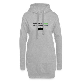 Hacker hat mein Passwort gefunden, muss meinen Hund umbenennen. - Hoodie-Kleid - Grau meliert - Vorne