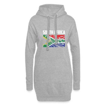 L’Afrique du Sud flag Loyalist Poison - Sweat-shirt à capuche long Femme - gris chiné - Devant