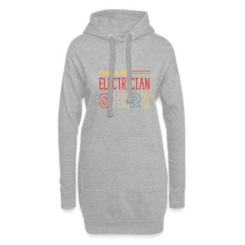 Tension de dicton ironique d'artisan électricien - Sweat-shirt à capuche long Femme - gris chiné - Devant
