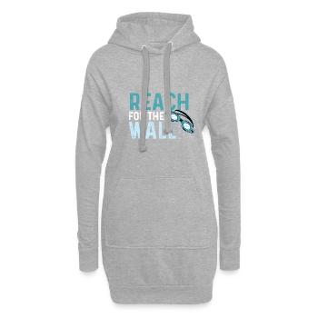 Die Wand erreichen Turner Gift - Hoodie-Kleid - Grau meliert - Vorne