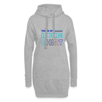 Electro Worker Craftsman Elektriker Spannung - Hoodie-Kleid - Grau meliert - Vorne