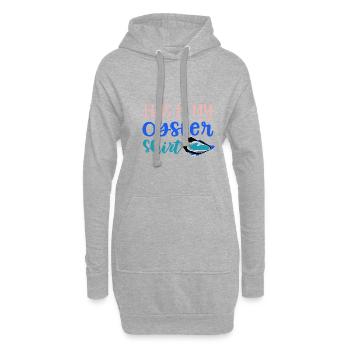 Oyster Seafood Hobby Chef Alimentation saine - Sweat-shirt à capuche long Femme - gris chiné - Devant