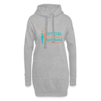 Offizieller Cheerleader -Leibwächter Rückenspotter - Hoodie-Kleid - Grau meliert - Vorne