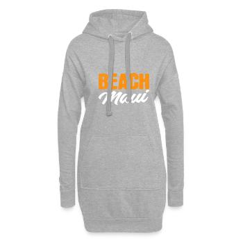 Strand Maui Tourist Geschenk - Hoodie-Kleid - Grau meliert - Vorne
