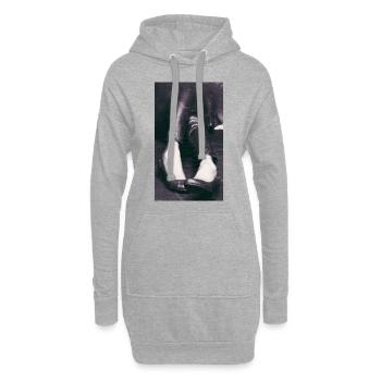 HIGH HEELS - Hoodie-Kleid - Grau meliert - Vorne
