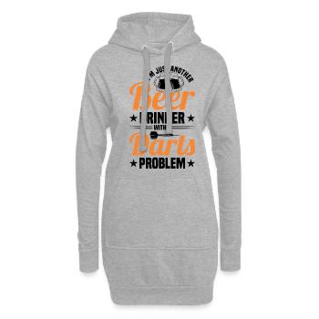 Dart Dartspieler Dartspiel Herren - Hoodie-Kleid - Grau meliert - Vorne