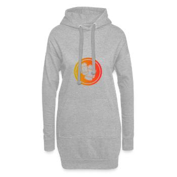 Bierkrug - Hoodie-Kleid - Grau meliert - Vorne