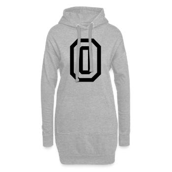 0 Collegestyle - Hoodie-Kleid - Grau meliert - Vorne