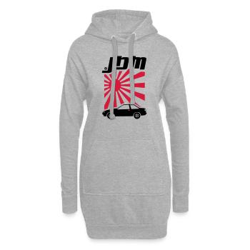 JDM Corolla AE86 Coupe - Hoodie-Kleid - Grau meliert - Vorne