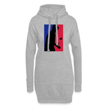 Flip Cup - Hoodie-Kleid - Grau meliert - Vorne