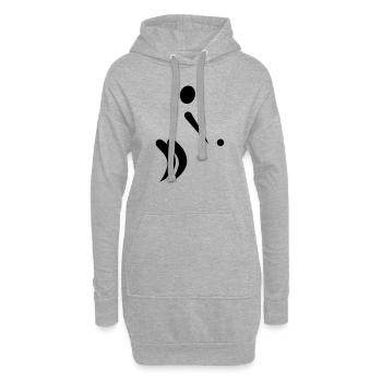 Boule - Hoodie-Kleid - Grau meliert - Vorne