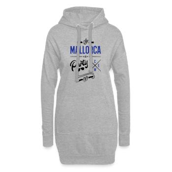 mallorca party crew - Hoodie-Kleid - Grau meliert - Vorne