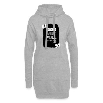 happy humor bedroom fun santa beach holiday - Hoodie-Kleid - Grau meliert - Vorne