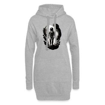 Astronaut - Hoodie-Kleid - Grau meliert - Vorne