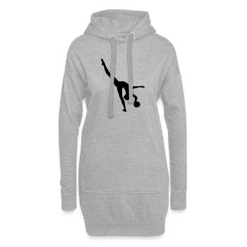 Gymnastik - Hoodie-Kleid - Grau meliert - Vorne