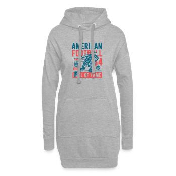 American Football 1984 - Hoodie-Kleid - Grau meliert - Vorne