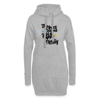 Noël noël - Sweat-shirt à capuche long Femme - gris chiné - Devant