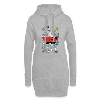 Schiffe - Hoodie-Kleid - Grau meliert - Vorne