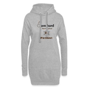 Ich bin schwerhörig, bitte haben Sie etwas Geduld - Hoodie-Kleid - Grau meliert - Vorne