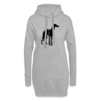 Greyhound - Hoodie-Kleid - Grau meliert - Vorne