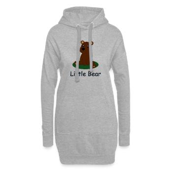 Kleiner Bär - Hoodie-Kleid - Grau meliert - Vorne