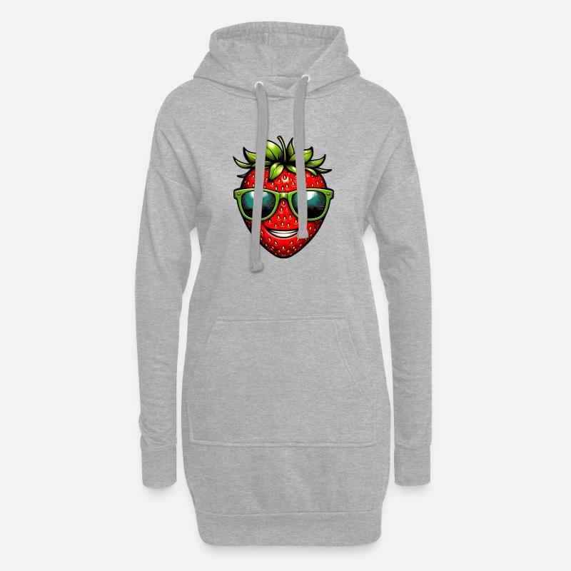 Erdbeeren Erdbeeren - Hoodie-Kleid - Grau meliert