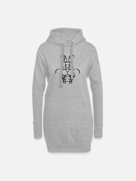 Alpha capricorn Deluxe - Hoodie-Kleid - Grau meliert