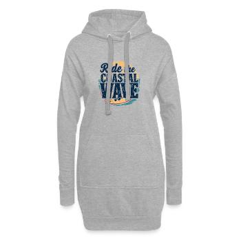 Surf Surf Vacances à la plage Côte Mer - Sweat-shirt à capuche long Femme - gris chiné - Devant