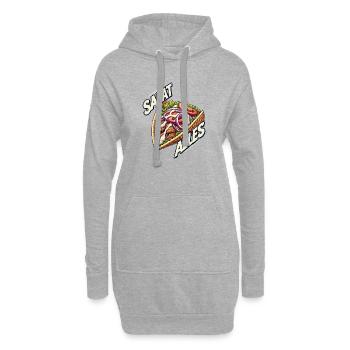 Salad Everything – Chemise Kebab drôle - Sweat-shirt à capuche long Femme - gris chiné - Devant