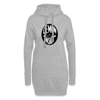 Demon inside - Hoodie-Kleid - Grau meliert - Vorne