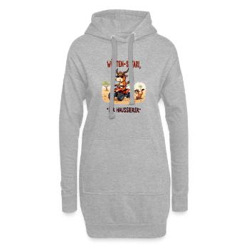 Déserts - Taureau - Sweat-shirt à capuche long Femme - gris chiné - Devant