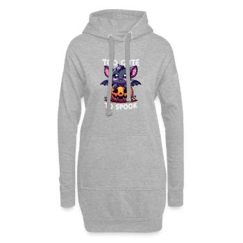 Süße Fledermaus Halloween - Hoodie-Kleid - Grau meliert - Vorne