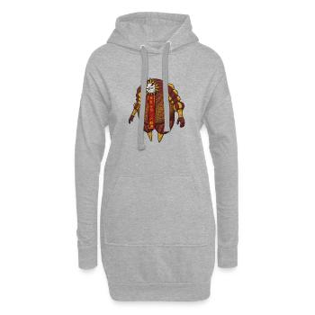 Chiaroscuro 33 - Hoodie-Kleid - Grau meliert - Vorne