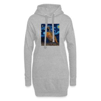 Wachtel Van Gogh - Hoodie-Kleid - Grau meliert - Vorne