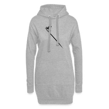 Fahrrad Mountainbike Outdoor - Hoodie-Kleid - Grau meliert - Vorne