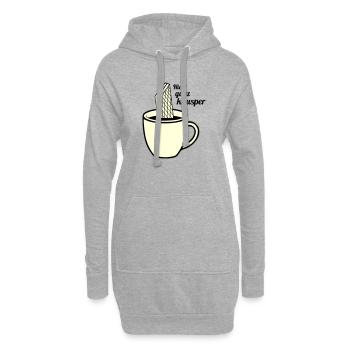 nicht ganz knusper - Hoodie-Kleid - Grau meliert - Vorne