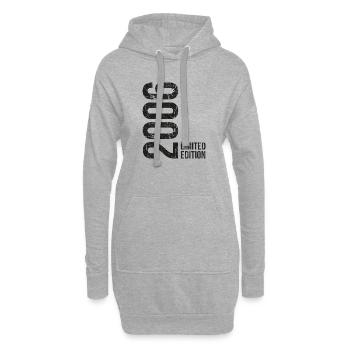 2006 Anniversaire 20 20 Anniversaire 20 ans - Sweat-shirt à capuche long Femme - gris chiné - Devant