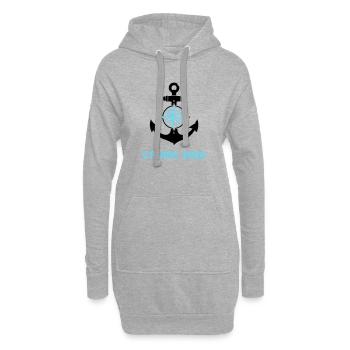 Anker Kompass Cruise 2026 Logo - Hoodie-Kleid - Grau meliert - Vorne