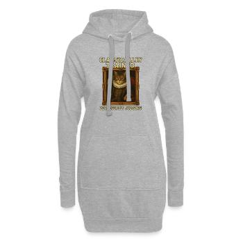 Classically Trained Perpetually Judging Renaissanc - Hoodie-Kleid - Grau meliert - Vorne