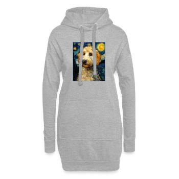 Havanais - Sweat-shirt à capuche long Femme - gris chiné - Devant