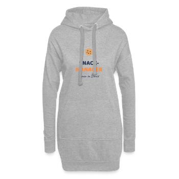 Snack Manager - Hoodie-Kleid - Grau meliert - Vorne