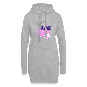 Bride Squad Martini Bash - Hoodie-Kleid - Grau meliert - Vorne