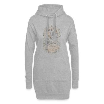 Rabe Raben Corvid Club - Hoodie-Kleid - Grau meliert - Vorne