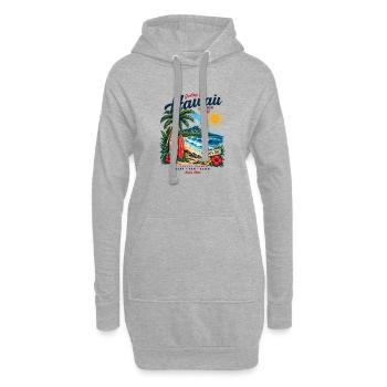 T-shirt vintage Hawaii Surf & Sunshine - Sweat-shirt à capuche long Femme - gris chiné - Devant