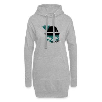 Steiermark - Hoodie-Kleid - Grau meliert - Vorne